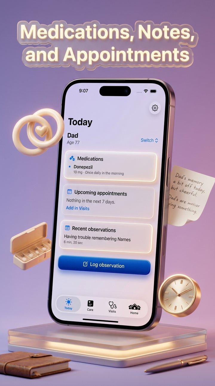 CareMynd — medications, notes, and appointments